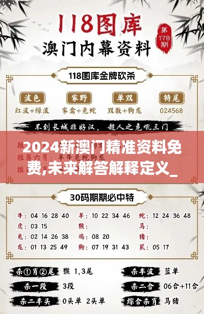 2024新澳门精准资料免费,未来解答解释定义_Premium3.219