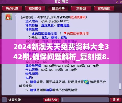 2024新澳天天免费资料大全342期,确保问题解析_复刻版8.706