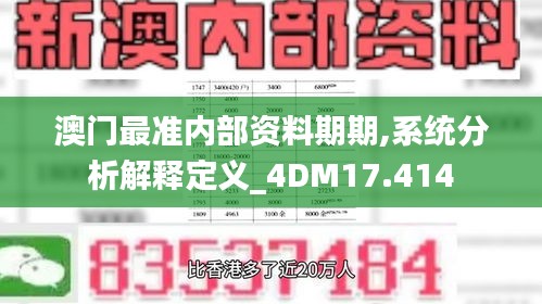 澳门最准内部资料期期,系统分析解释定义_4DM17.414