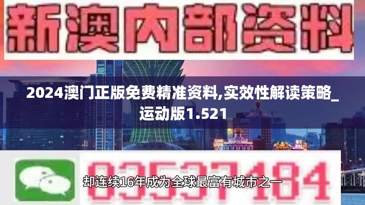 2024澳门正版免费精准资料,实效性解读策略_运动版1.521