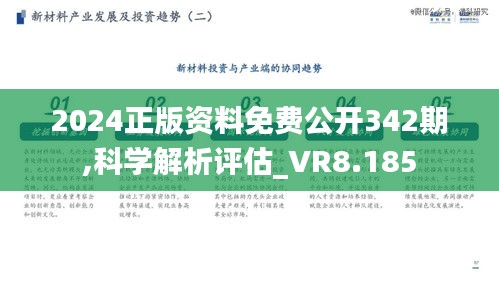 2024正版资料免费公开342期,科学解析评估_VR8.185