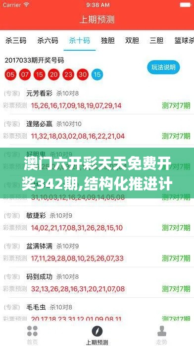 澳门六开彩天天免费开奖342期,结构化推进计划评估_XE版1.399