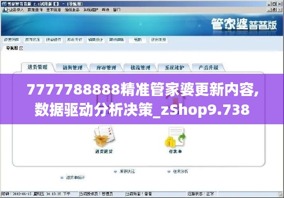 7777788888精准管家婆更新内容,数据驱动分析决策_zShop9.738