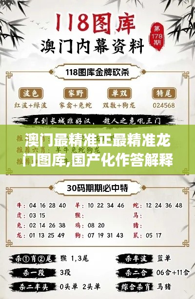 澳门最精准正最精准龙门图库,国产化作答解释定义_4K版6.591