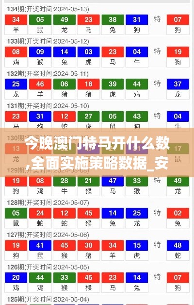 今晚澳门特马开什么数,全面实施策略数据_安卓版1.134