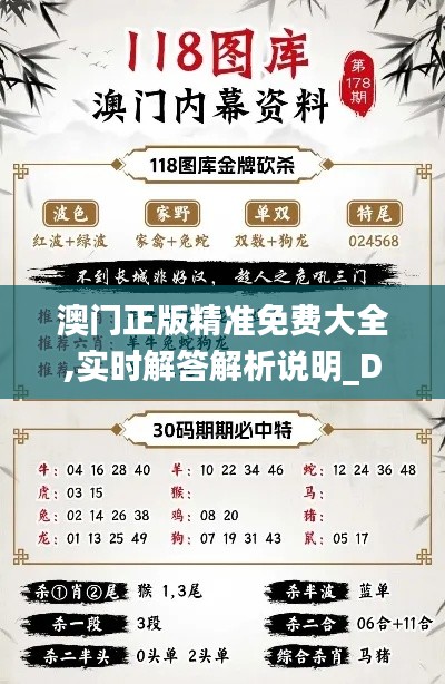 澳门正版精准免费大全,实时解答解析说明_D版9.567