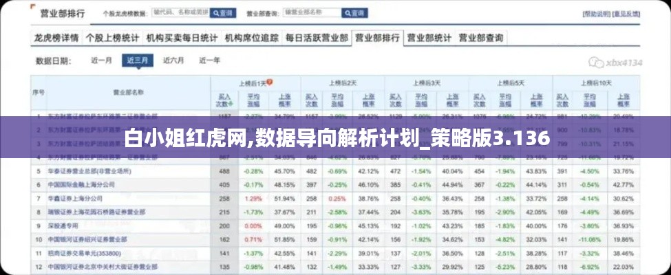 白小姐红虎网,数据导向解析计划_策略版3.136