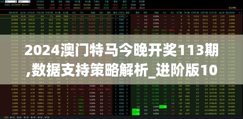 2024澳门特马今晚开奖113期,数据支持策略解析_进阶版10.236