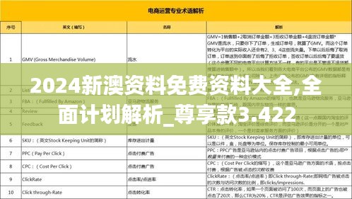 2024新澳资料免费资料大全,全面计划解析_尊享款3.422