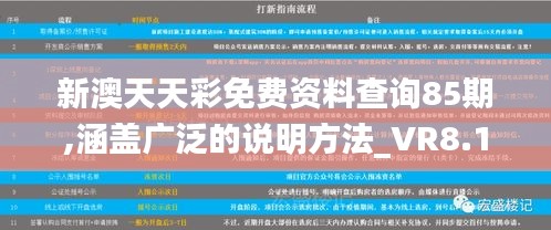 新澳天天彩免费资料查询85期,涵盖广泛的说明方法_VR8.135