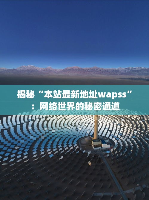 揭秘“本站最新地址wapss”：网络世界的秘密通道