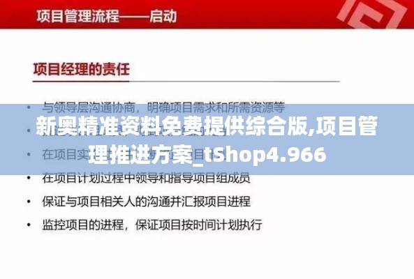 新奥精准资料免费提供综合版,项目管理推进方案_tShop4.966