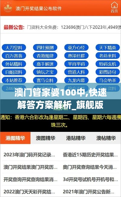 澳门管家婆100中,快速解答方案解析_旗舰版5.524