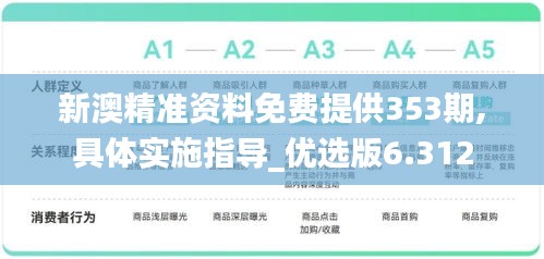 新澳精准资料免费提供353期,具体实施指导_优选版6.312