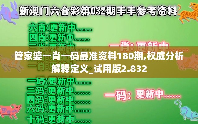 管家婆一肖一码最准资料180期,权威分析解释定义_试用版2.832