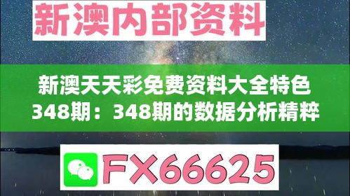 新澳天天彩免费资料大全特色348期：348期的数据分析精粹