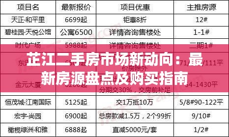 芷江二手房市场新动向：最新房源盘点及购买指南