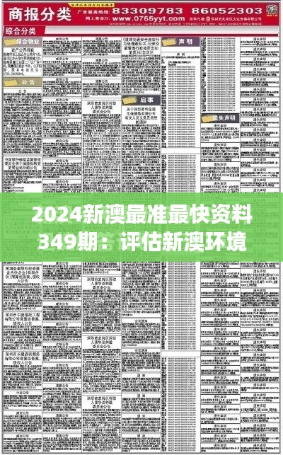 2024新澳最准最快资料349期：评估新澳环境政策的可持续性