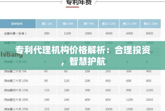 专利代理机构价格解析：合理投资，智慧护航