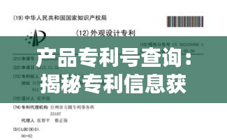 产品专利号查询：揭秘专利信息获取的便捷之道