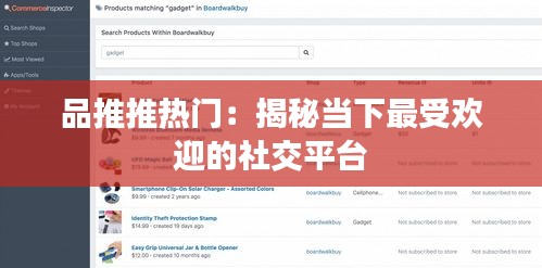 品推推热门：揭秘当下最受欢迎的社交平台