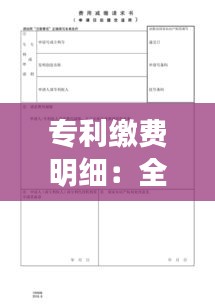 专利缴费明细：全面解析专利费用构成与缴纳指南