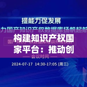 构建知识产权国家平台：推动创新发展的重要引擎