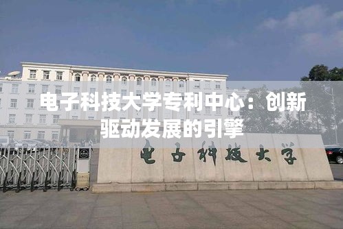 电子科技大学专利中心：创新驱动发展的引擎