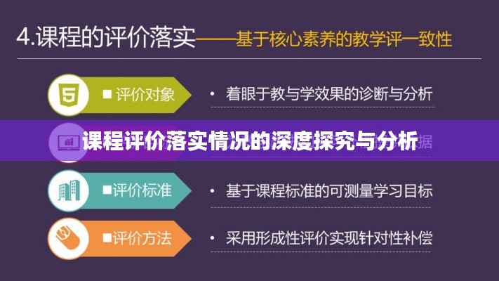 课程评价落实情况的深度探究与分析