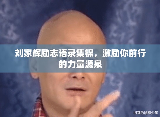 刘家辉励志语录集锦，激励你前行的力量源泉