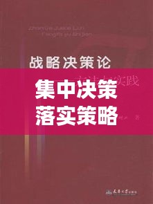 集中决策落实策略与实践，关键步骤与实际应用指南