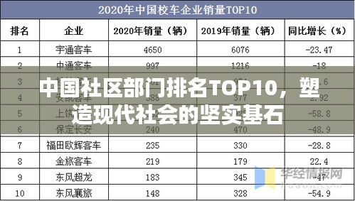 中国社区部门排名TOP10，塑造现代社会的坚实基石