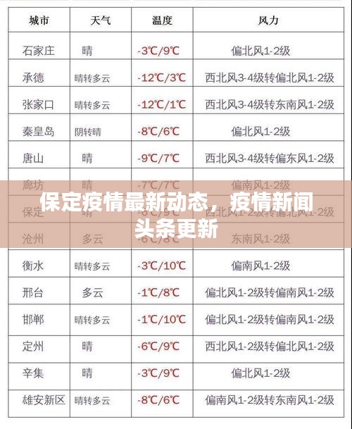 保定疫情最新动态，疫情新闻头条更新