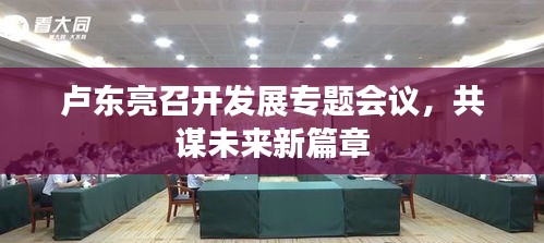 卢东亮召开发展专题会议，共谋未来新篇章